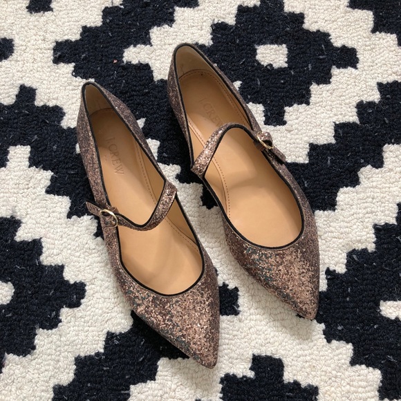 J. Crew Shoes - J. Crew sparkle Mary Jane flats